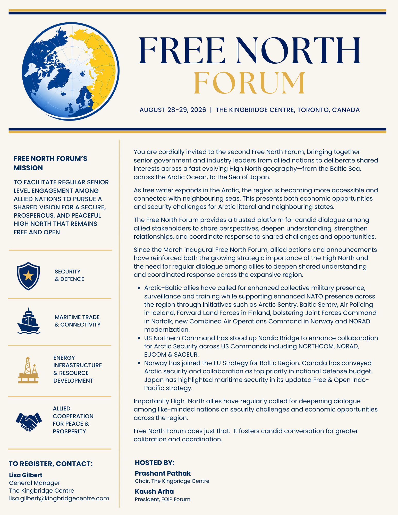 Free North Forum August 2026